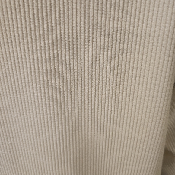 White ribbed heavy tee - Picture 4 of 7